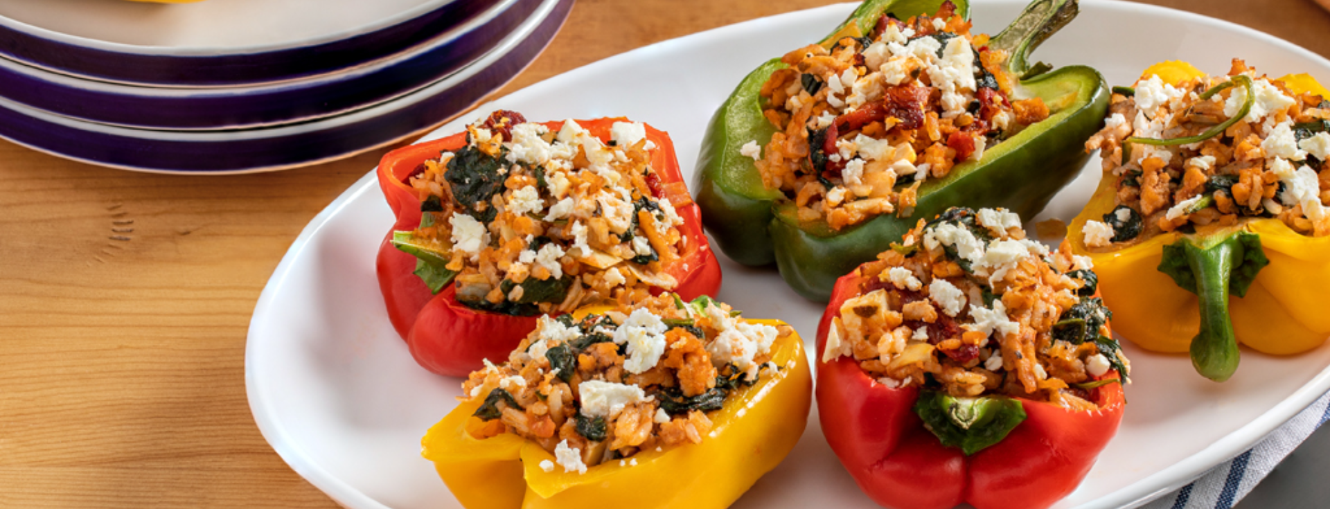 Greek Stuffed Bell Peppers1